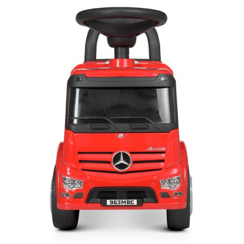 Дитячий толокар Bambi Mercedes Antos Truck Power з багажником та ручкою для транспортування, червоний