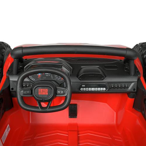 Дитячий двомісний електромобіль Bambi Hot Wheels, червоний