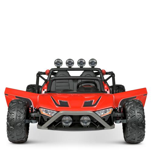 Дитячий двомісний електромобіль Bambi Hot Wheels, червоний