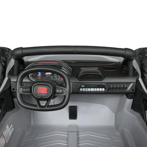 Дитячий двомісний електромобіль Bambi Hot Wheels, сірий