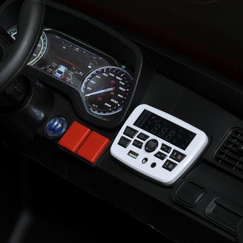 Дитячий двомісний повнопривідний електромобіль Cosmic Explorer з ручкою для транспортування, червоний