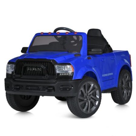 Детский электромобиль Ram Power Wagon (MP3) с багажником, синий