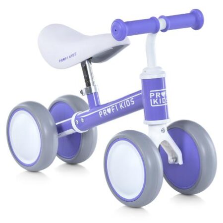 Дитячий толокар-біговел Bambi PROFI KIDS 4 Wheels з регулюванням сидіння, фіолетовий