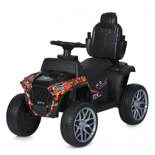 Детский толокар-каталка Buggy UTV Funny Series с родительской ручкой, оранжевый