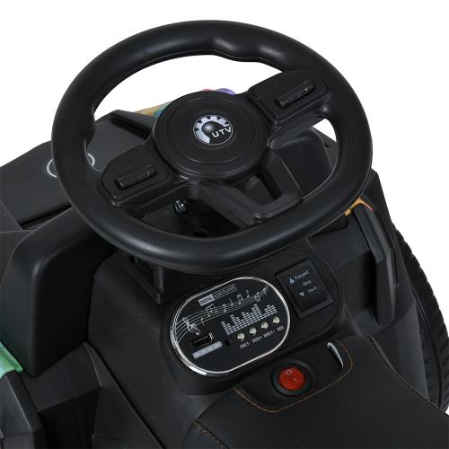 Детский толокар-электромобиль Buggy UTV H.O с родительской ручкой, фиолетовый