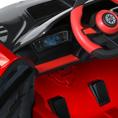 Дитячий двомісний електромобіль BMW STAR Soverspeed (MP3) з підсвіткою та спойлером, до 50 кг, до 8 км, червоний