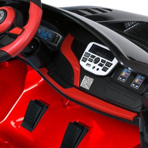 Дитячий двомісний електромобіль BMW STAR Soverspeed (MP3) з підсвіткою та спойлером, до 50 кг, до 8 км, червоний