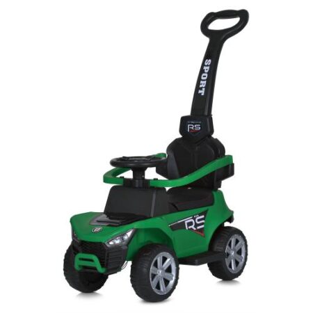 Дитячий толокар-електромобіль UTV Sport RS (MP3) з батьківською ручкою, страхувальним бампером та пультом керування, зелений
