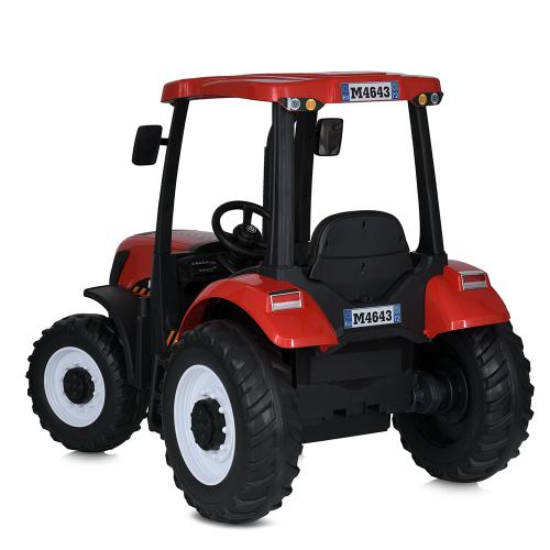Дитячий електромобіль Bambi Tractor POWERFUL MX-616 (MP3) з дахом, червоний