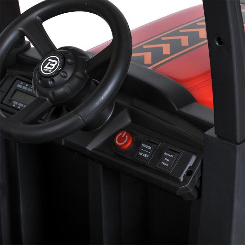 Дитячий електромобіль Bambi Tractor POWERFUL MX-616 (MP3) з дахом, червоний