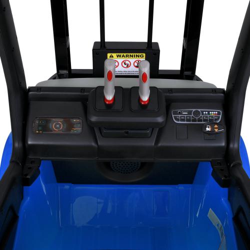 Дитячий електротранспорт Навантажувач Bambi FORKLIFT MX 638 (MP3) з вантажними вилами та багажником, синій