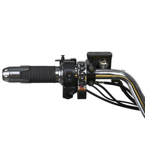 Напівпрофесійний електроквадроцикл для підлітків та дорослих Bambi Profi 1450W Blue Fox (MP3) з ручкою для трансортування та підсвіткою, до 150 кг, до 45 км, блакитний