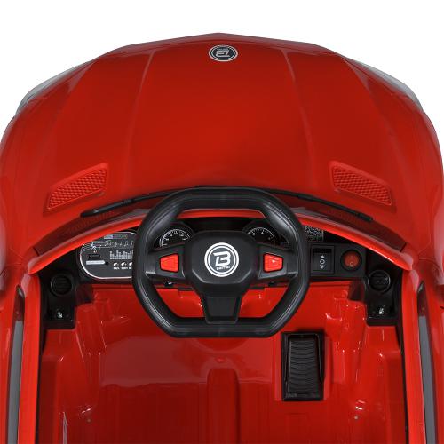 Детский электромобиль с пультом управления Bambi Mercedes, красный, красный