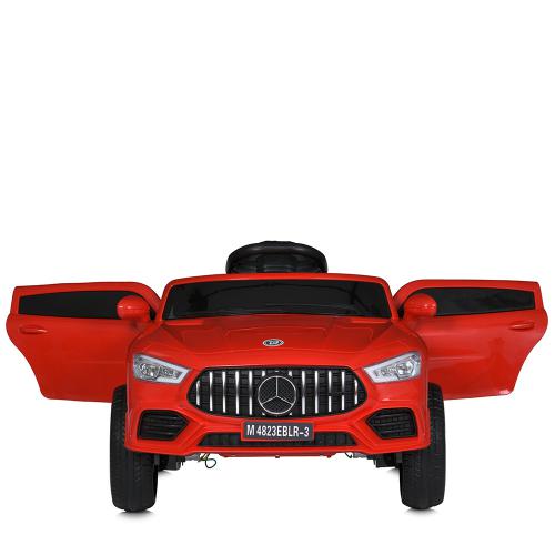 Детский электромобиль с пультом управления Bambi Mercedes, красный, красный