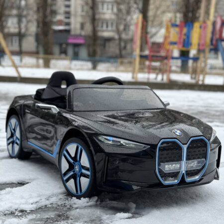 Детский полноприводный электромобиль Bambi BMW I4, черный