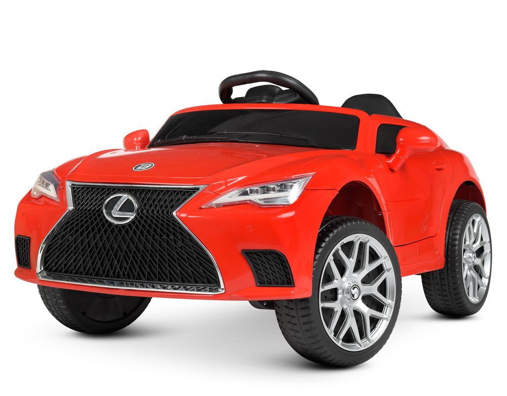 Детский полноприводный электромобиль Bambi Lexus, красный, красный
