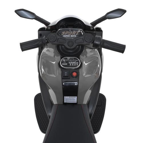 Дитячий електромотоцикл Bambi Kawasaki Ninja 125 Sport триколісний, сірий