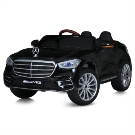 Дитячий повнопривідний електромобіль Bambi Mercedes-Benz Maybach S600 (MP3) з ручкою для транспортування з автофарбуванням, чорний