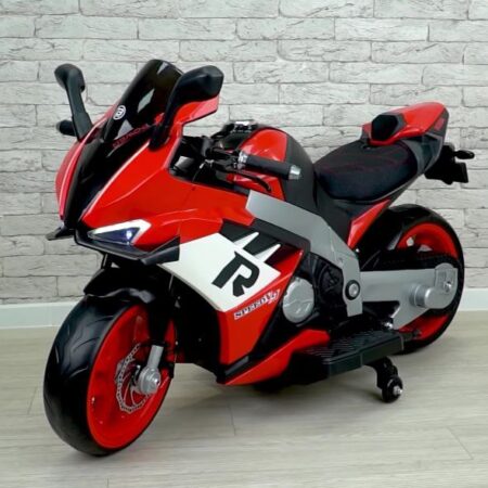 Дитячий електромотоцикл Bambi Ducati Panigale R (MP3) з додатковими коліщадками, до 50 кг, до 17 км, червоний