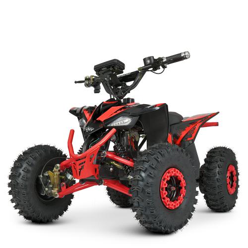 Напівпрофесійний електроквадроцикл для дітей та підлітків Bambi Profi 350W Tiger-9 з ручкою для транспортування, до 65 кг, до 30 км/год, червоний