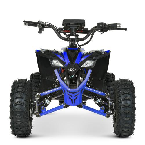 Напівпрофесійний електроквадроцикл для дітей та підлітків Bambi Profi 350W Tiger-9 з ручкою для транспортування, до 65 кг, до 30 км/год, синій