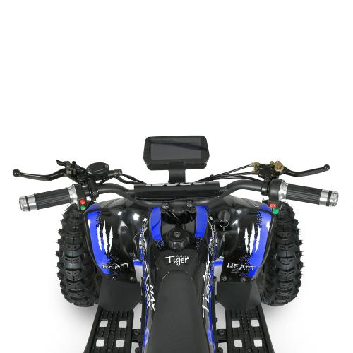 Напівпрофесійний електроквадроцикл для дітей та підлітків Bambi Profi 350W Tiger-9 з ручкою для транспортування, до 65 кг, до 30 км/год, синій