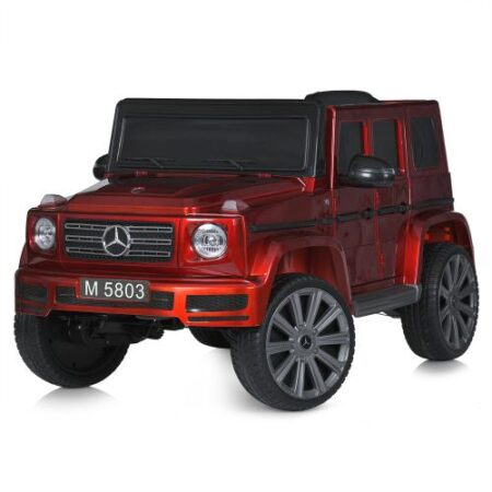 Дитячий повнопривідний електромобіль Bambi Mercedes G500 (MP3) з автофарбуванням, червоний