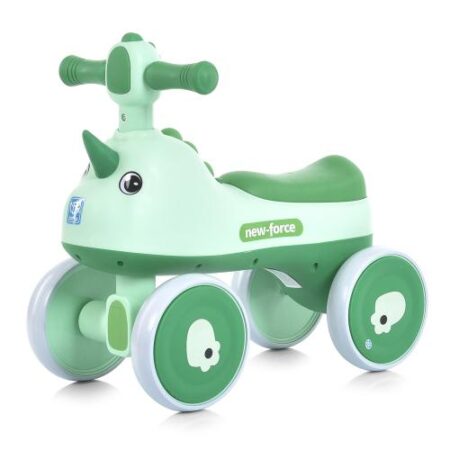 Детский толокарь-биговел Bambi New Force Dino с подсветкой, зеленый