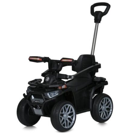 Дитячий толокар-електроквадроцикл Bambi TROXSU 900 (MP3) з батьківською ручкою та пультом керування, чорний