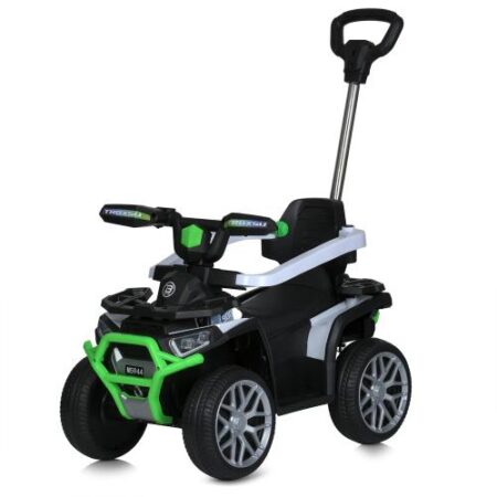 Дитячий толокар-електроквадроцикл TROXSU 900 (MP3) з батьківською ручкою та пультом керування, зелений