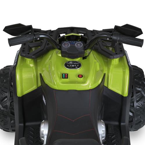 Дитячий повнопривідний електроквадроцикл Bambi Power Ranger (MP3) з пультом керування, зелений