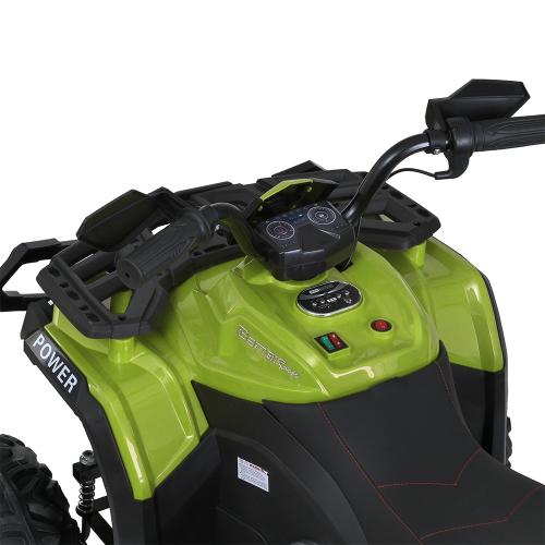 Дитячий повнопривідний електроквадроцикл Bambi Power Ranger (MP3) з пультом керування, зелений