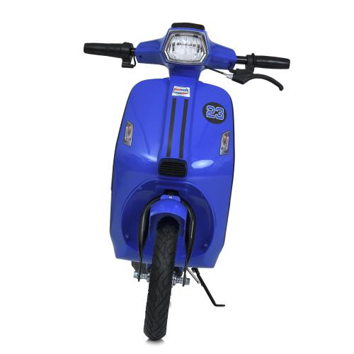 Дитячий швидкісний електромотоцикл Bambi Vespa SXL125 Sport (MP3), до 70 кг, до 20 км, блакитний