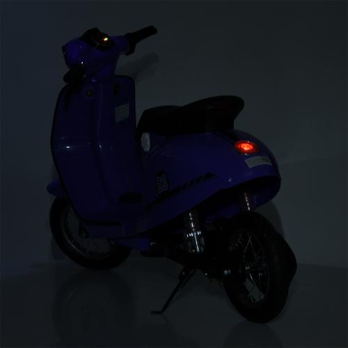 Дитячий швидкісний електромотоцикл Bambi Vespa SXL125 Sport (MP3), до 70 кг, до 20 км, блакитний