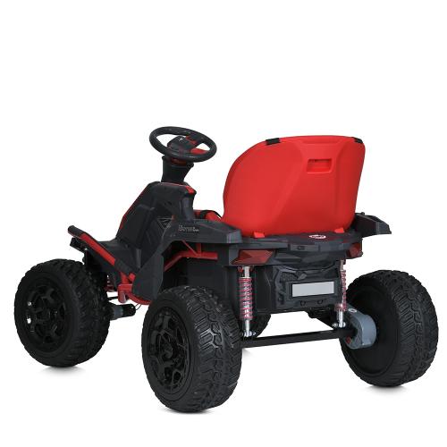 Дитячий повнопривідний електромобіль Bambi ROR SPEED XR1000 (MP3) з ручкою для транспортування, червоний