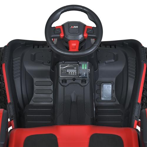 Дитячий повнопривідний електромобіль Bambi ROR SPEED XR1000 (MP3) з ручкою для транспортування, червоний