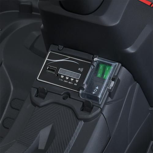 Дитячий повнопривідний електромобіль Bambi ROR SPEED XR1000 (MP3) з ручкою для транспортування, червоний