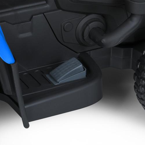 Дитячий електромобіль Bambi Tractor Farmer (MP3) з причепом, блакитний