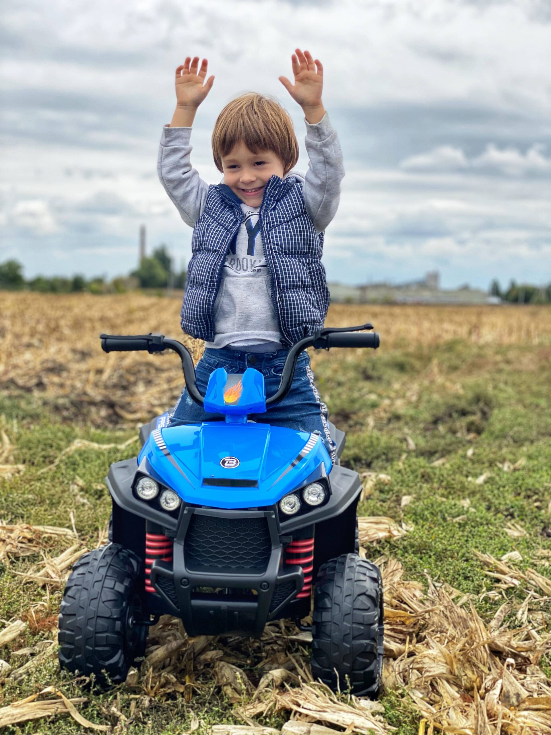 Дитячий електроквадроцикл Bambi Extreme Passion (MP3), синій