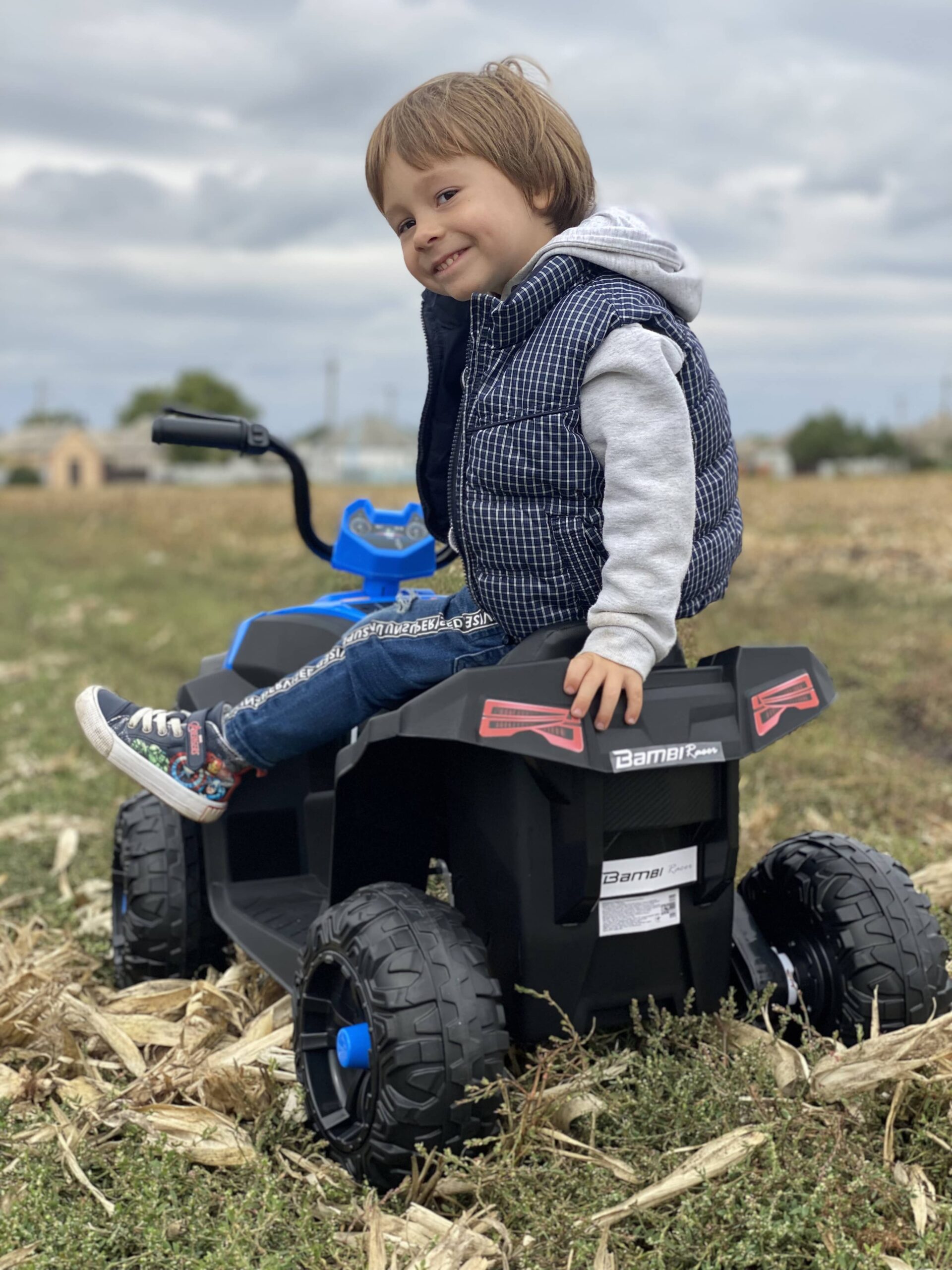 Дитячий електроквадроцикл Bambi Extreme Passion (MP3), синій