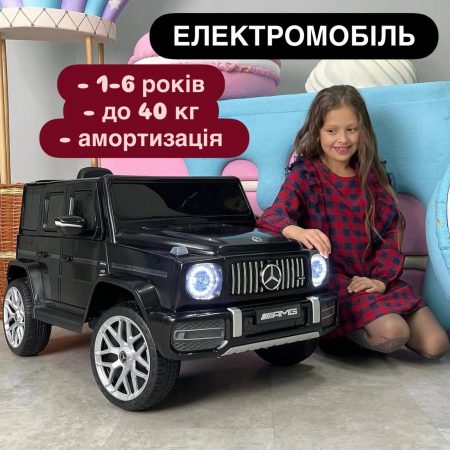 Дитячий електромобіль Bambi Mercedes G63 (MP3), чорний