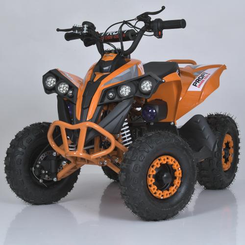 Напівпрофесійний електроквадроцикл для дітей та підлітків Bambi Profi (1200W) XBW Classic (MP3) з ручкою для транспортування, до 75 кг, до 25 км, помаранчевий