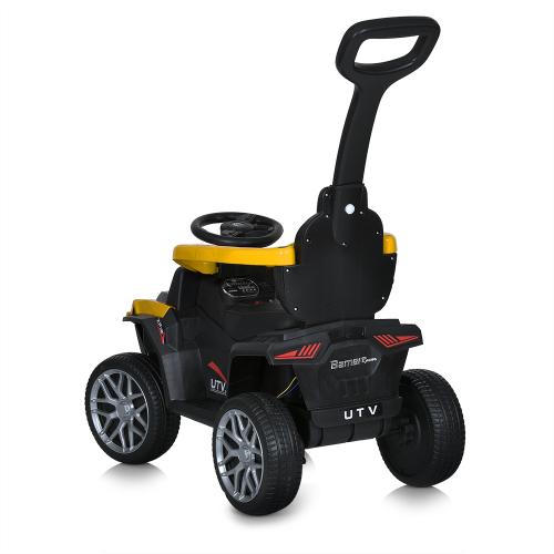 Детский толокар-электромобиль Buggy UTV HP.1000 с родительской ручкой, желтый