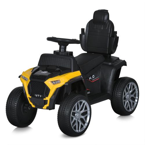 Детский толокар-электромобиль Buggy UTV HP.1000 с родительской ручкой, желтый