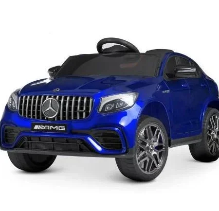 Дитячий повнопривідний електромобіль Bambi Mercedes-Benz GLC 63S з автофарбуванням, синій