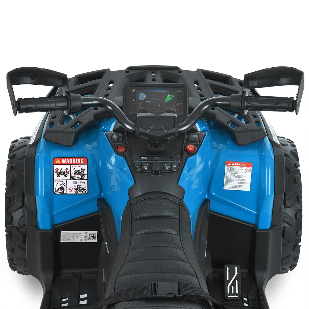 Дитячий повнопривідний електроквадроцикл Bambi OUTLANDER 850 (MP3), синій