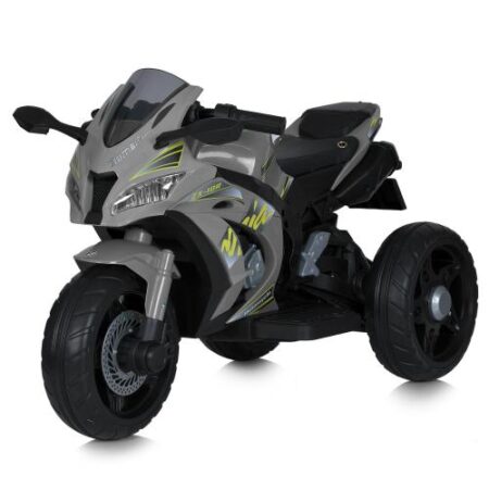 Дитячий триколісний електромотоцикл ZX-10R (MP3), сірий