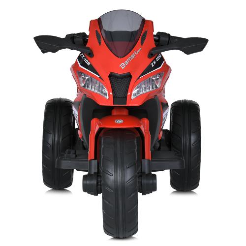 Детский трехколесный электромотоцикл ZX-10R (MP3), красный
