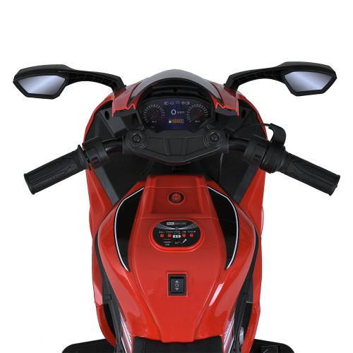 Детский трехколесный электромотоцикл ZX-10R (MP3), красный