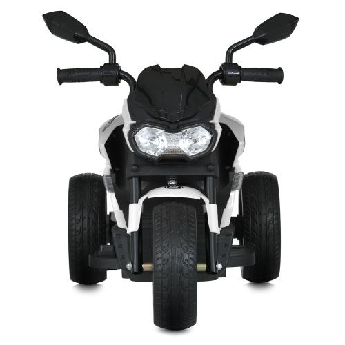 Детский трехколесный электромотоцикл MOTOR (MP3), белый